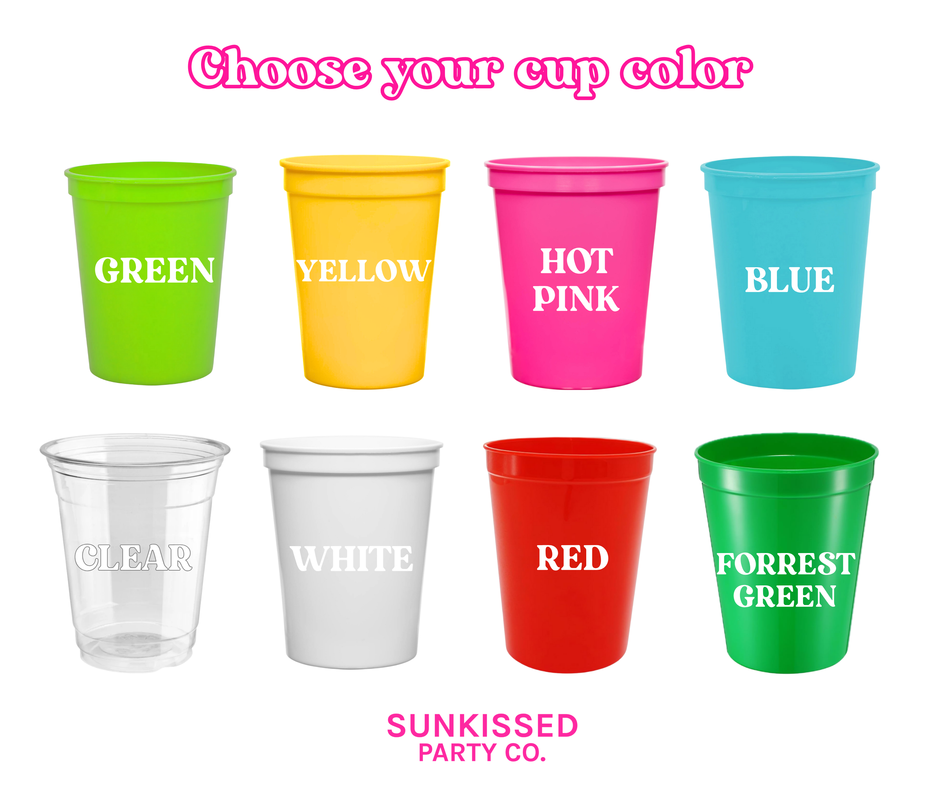 Holiday Party Christmas Cups