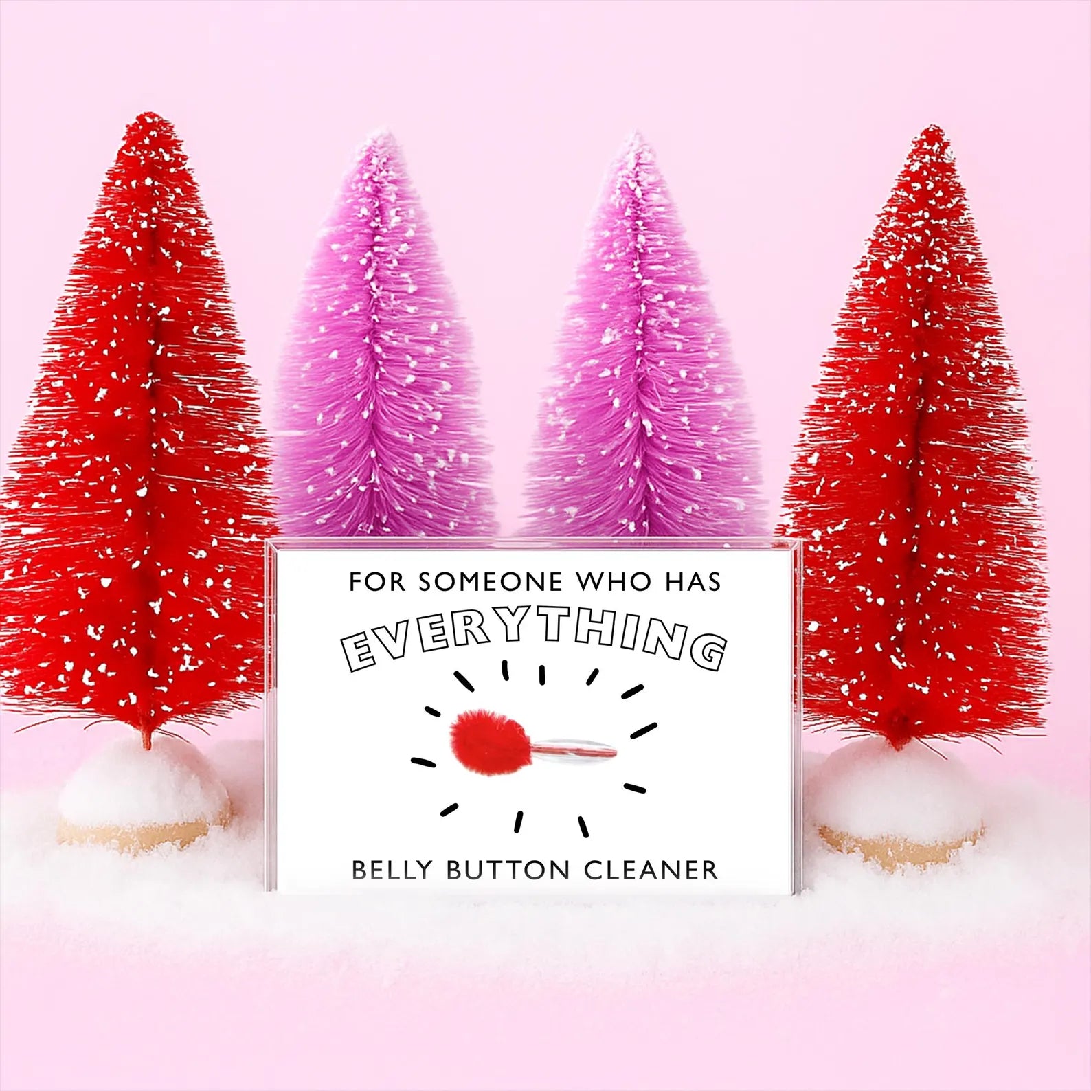 Funny Belly Button Cleaner gag gift — novelty stocking stuffer for dad, unique Secret Santa or White Elephant present for holiday laughs.
