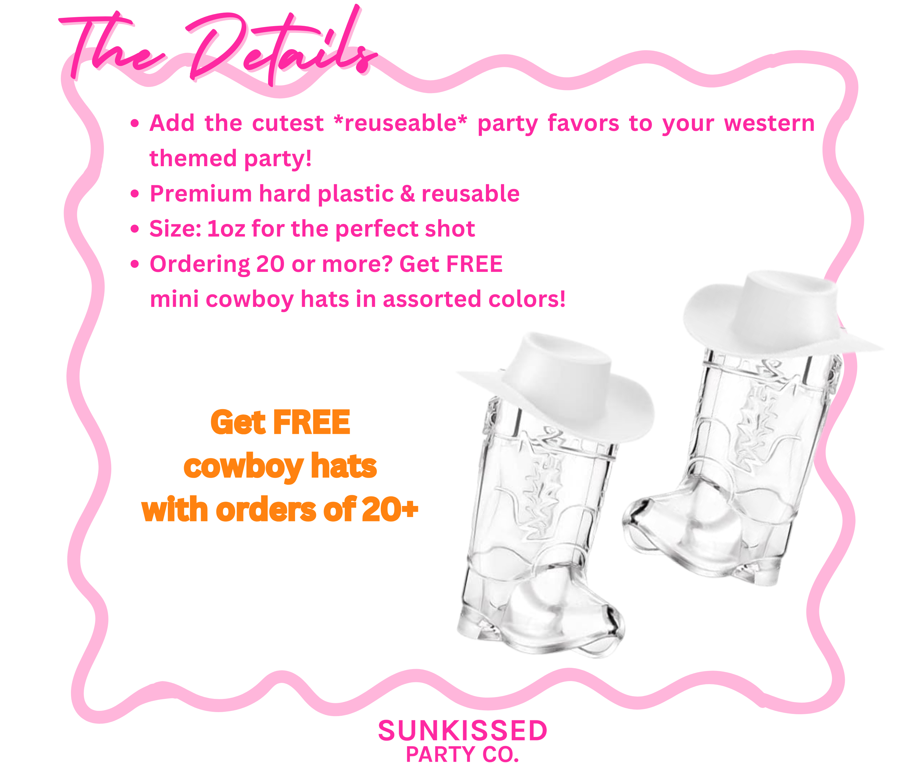Cowboy Boot Shot Glasses