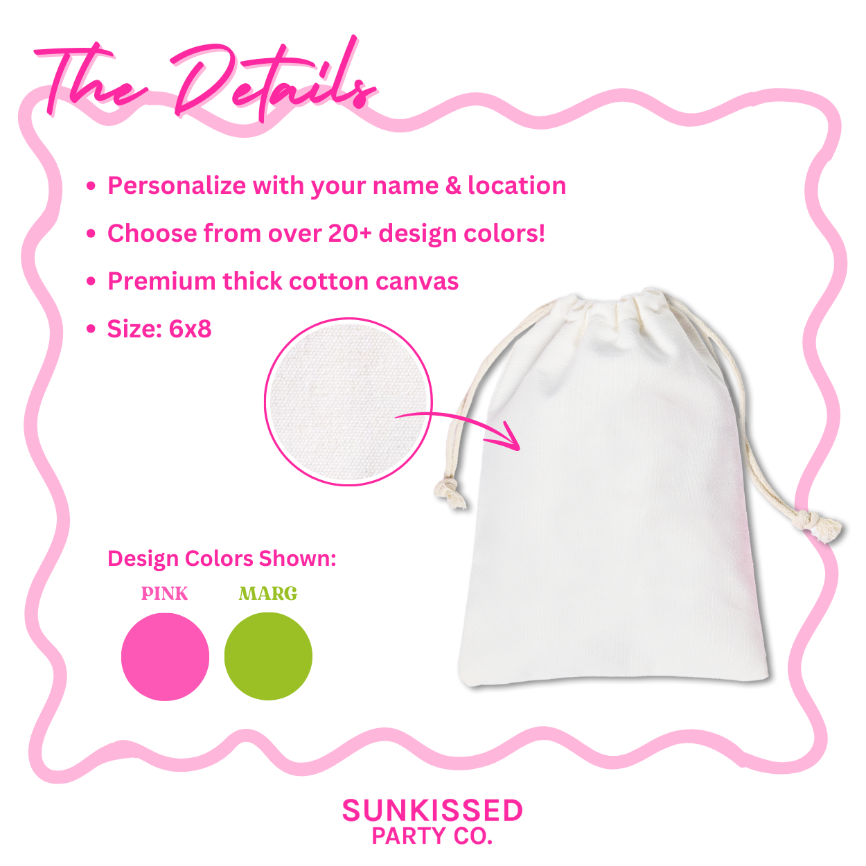 Premium Customizable Party Favor Bags and Recovery Kits. Multiple themes including: Powered by Tequila, Margs & Matrimony, Tini Bit Older and Final Fiesta. 