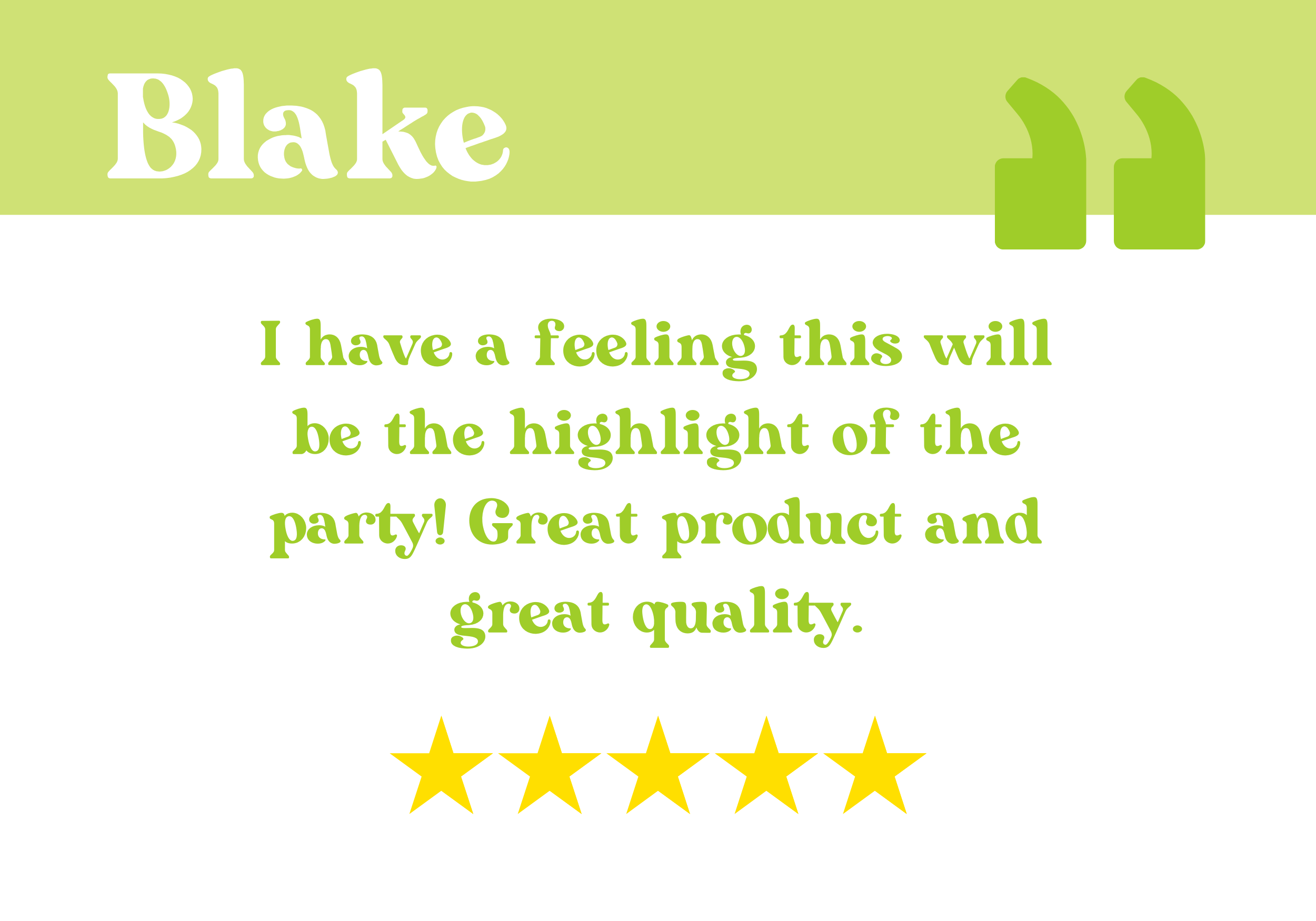 Customer review for Sunkissed Party Co.
