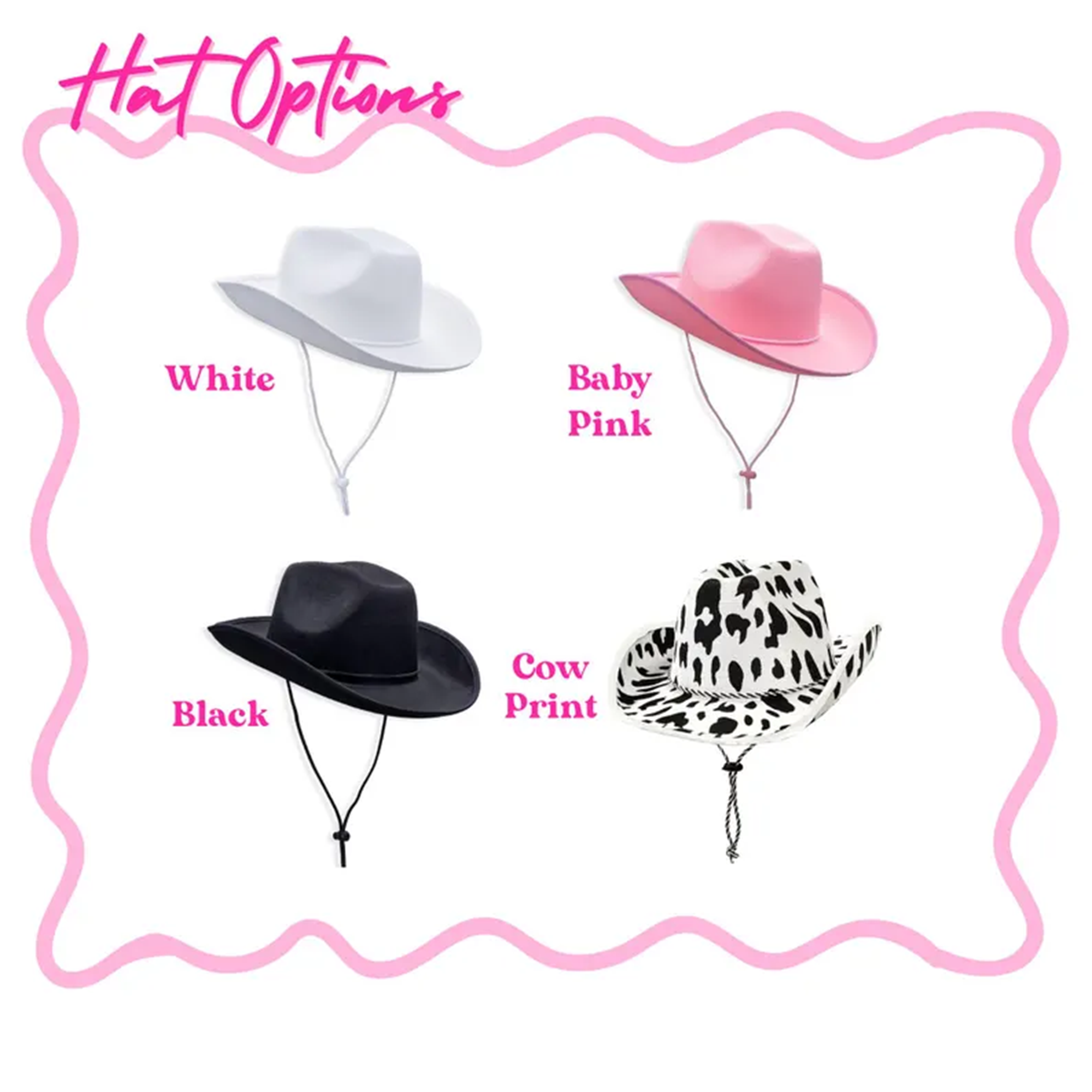 Personalized Cowgirl Hats