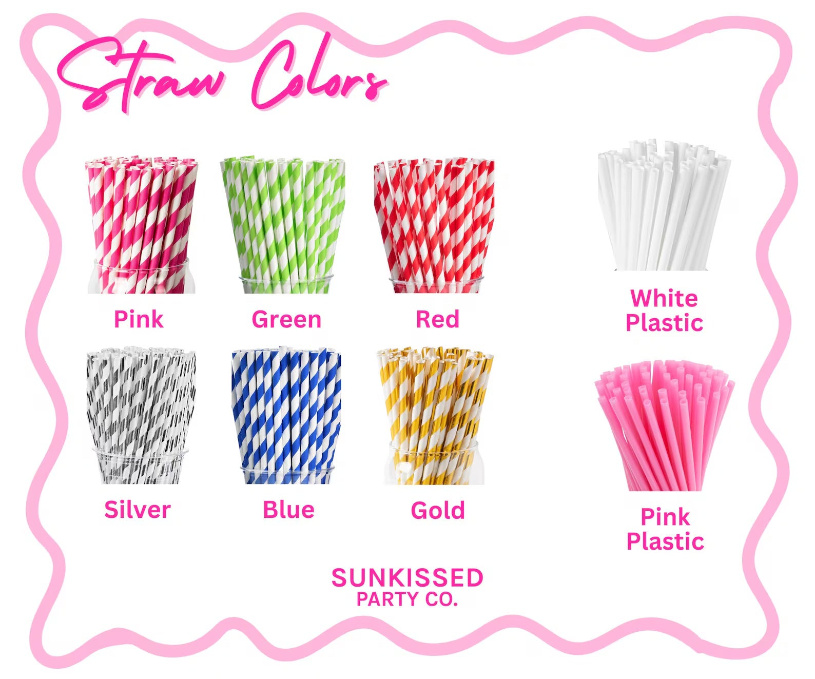 Photo Face Straws